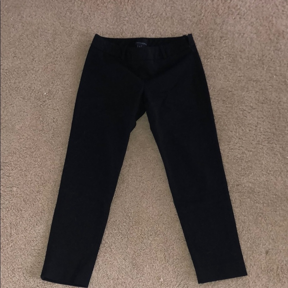 Black skinny leg work pant